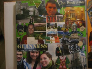 A scrapbook page I made of my Irish adventure, meeting my penpal
